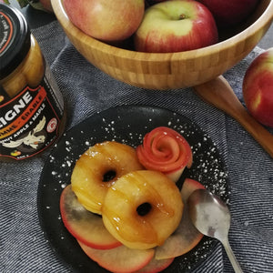 foodievores | beignes au pommes et à l'érable | beignet